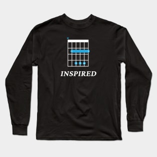 B Inspired B Guitar Chord Tab Dark Theme Long Sleeve T-Shirt